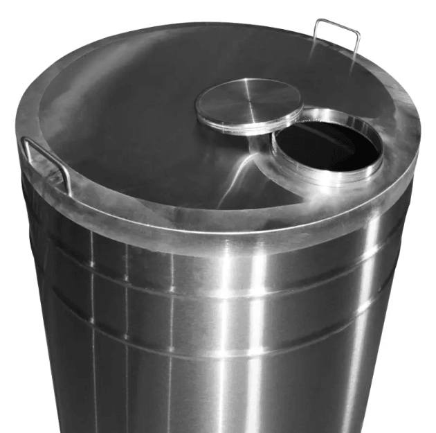 Butoi din inox cu capac, canea si garnitura, capacitate 350L, Tehno Ms #182 - ZEP.RO - Ți-e la îndemână!