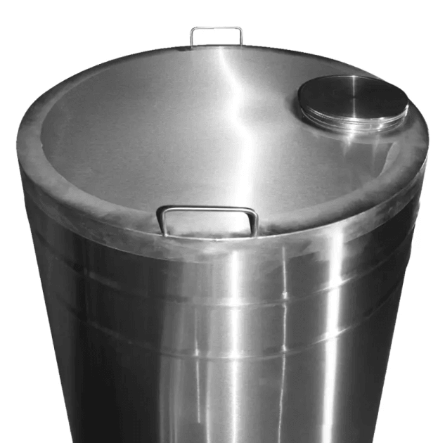 Butoi din inox cu capac, canea si garnitura, capacitate 350L, Tehno Ms #182 - ZEP.RO - Ți-e la îndemână!