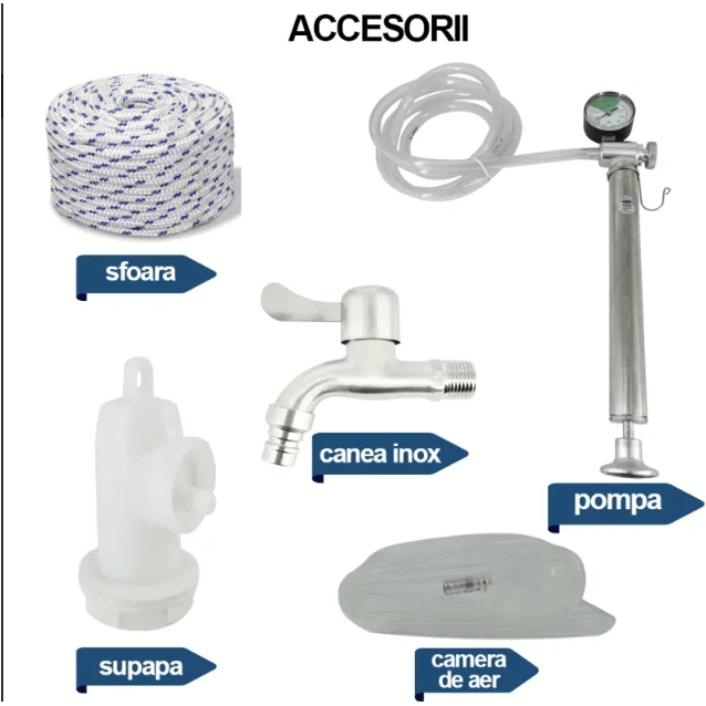 Butoi din inox cu capac flotant, capacitate 102L, Tehno Ms #717 - ZEP.RO - Ți-e la îndemână!