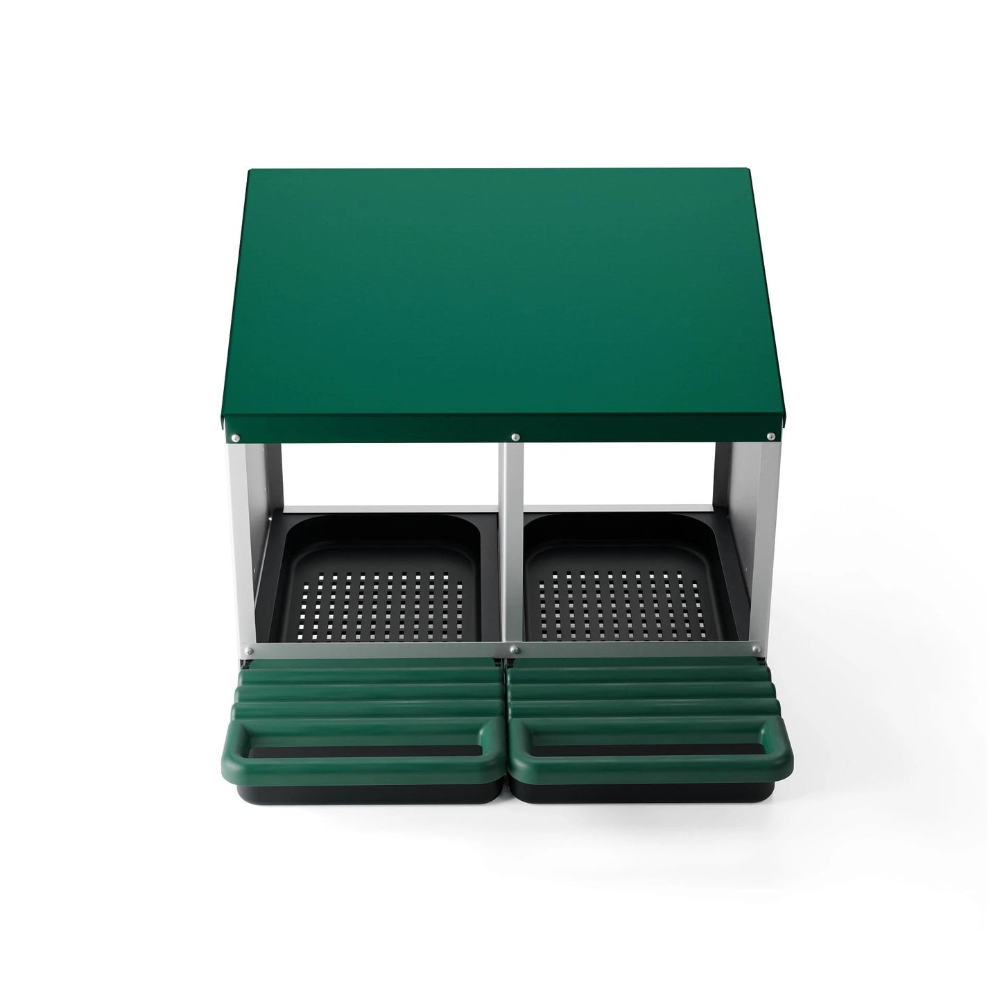 Cuibar pasari ZEP MG-02 PROFI, 2 compartimente, metal galvanizat, colector oua