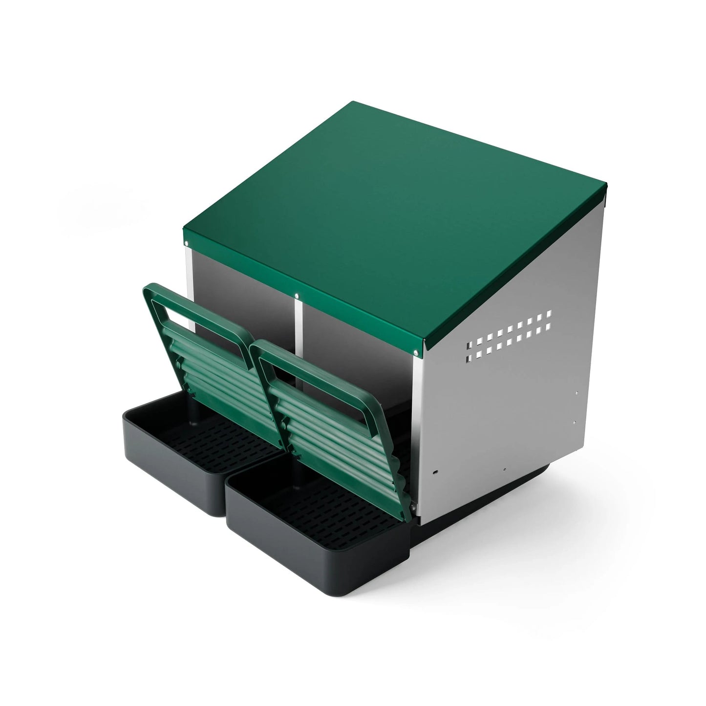 Cuibar pasari ZEP MG-02 PROFI, 2 compartimente, metal galvanizat, colector oua