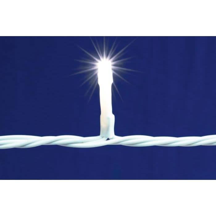 Perdea lumini 400 LED alb rece, 10 m, legare in serie, DLFJ 400/WH