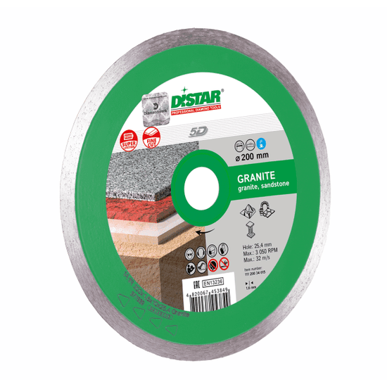 Disc diamantat Distar Granite, lama continua, 200,250,350 mm Ucraina ef-6442
