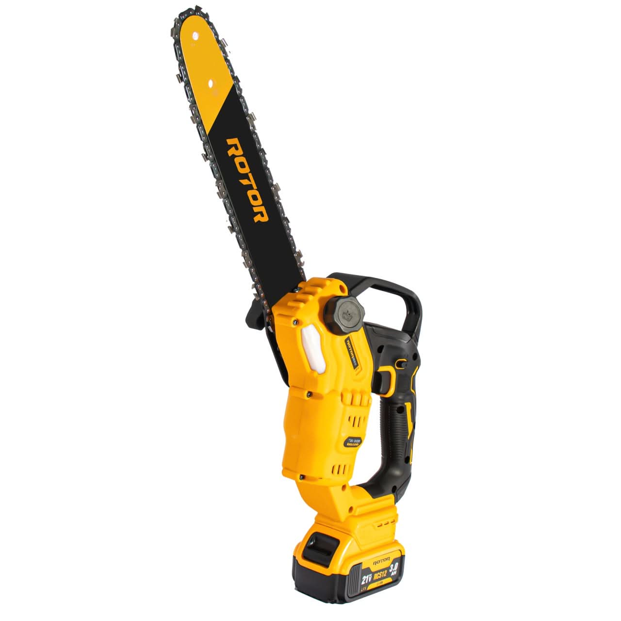 Mini fierastrau cu acumulator ROTOR RCS12, 500W, 21V, lama 12", 4500 rot/min, 2x baterii 3Ah, lant 1/8”