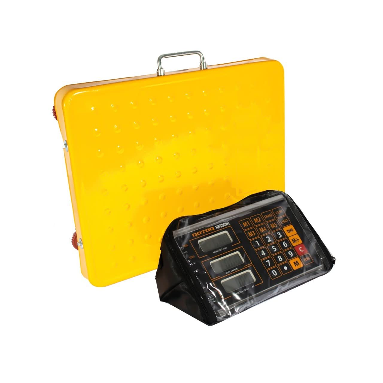 Cantar electric ROTOR RS300WL, 100-300 kg, precizie 1/3000, baterie reincarcabila, wireless