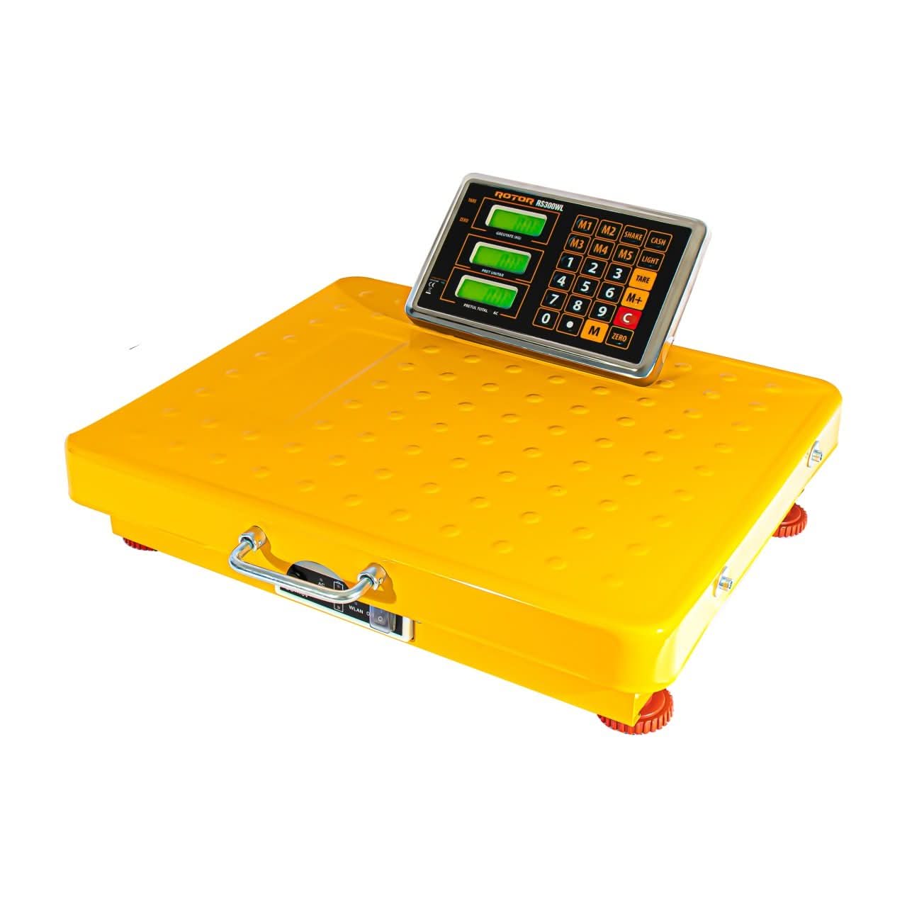 Cantar electric ROTOR RS300WL, 100-300 kg, precizie 1/3000, baterie reincarcabila, wireless
