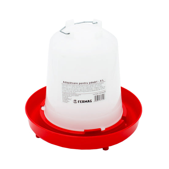 Adapatoare pasari tip clopot 4L, plastic alimentar, cu clipsuri, pentru pui si gaini