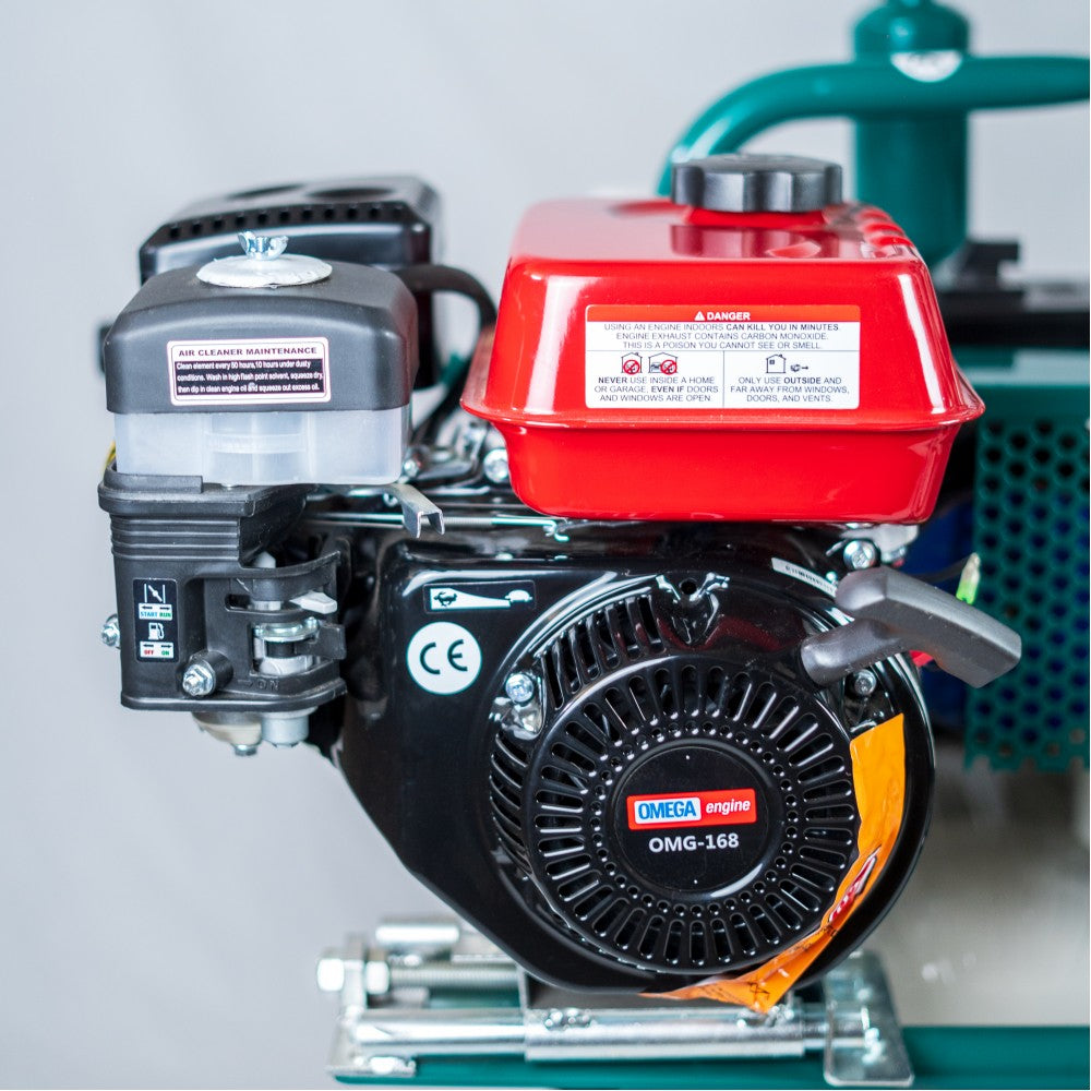 Aparat de muls cu 2 posturi si 1 bidon inox, cu motor termic, PROFESIONAL