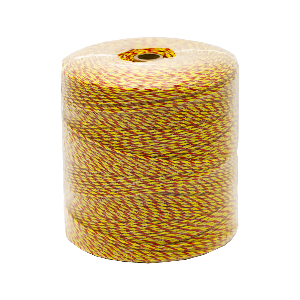 Fir gard electric 1000m BLITZ Classic Plus, 6 conductori, 125kg, rosu galben