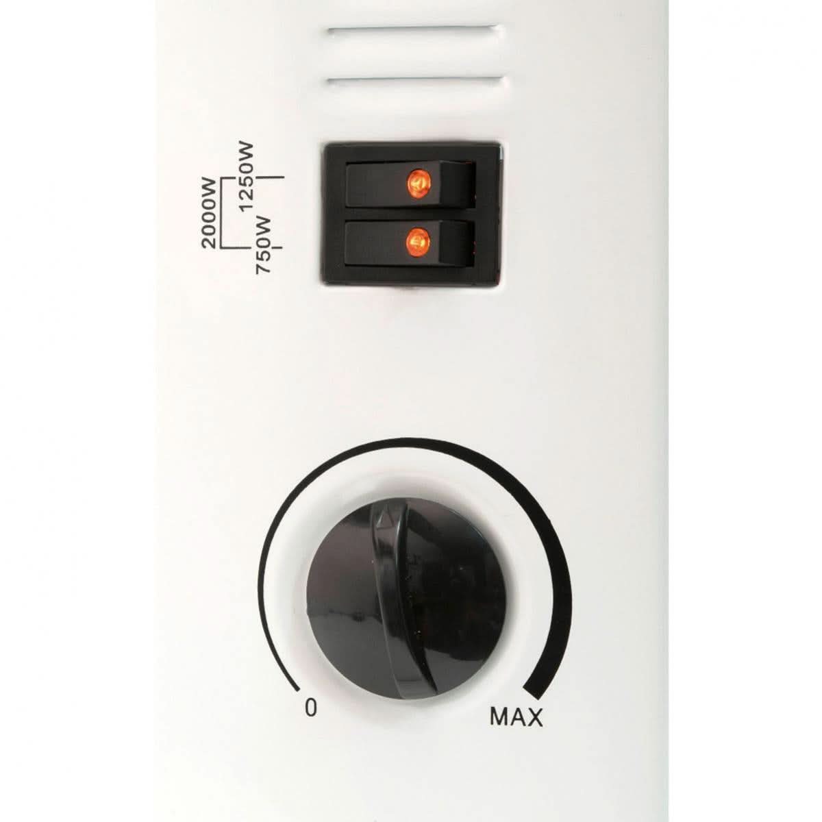 Convector electric FK 330, 2000W, 3 trepte de incalzire, termostat mecanic, protectie la supraincalzire, pentru interior