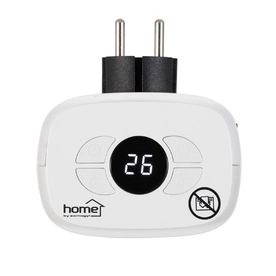 Mini incalzitor ceramic Zep Home FKH 401, 400W, portabil, cu termostat si timer, alb