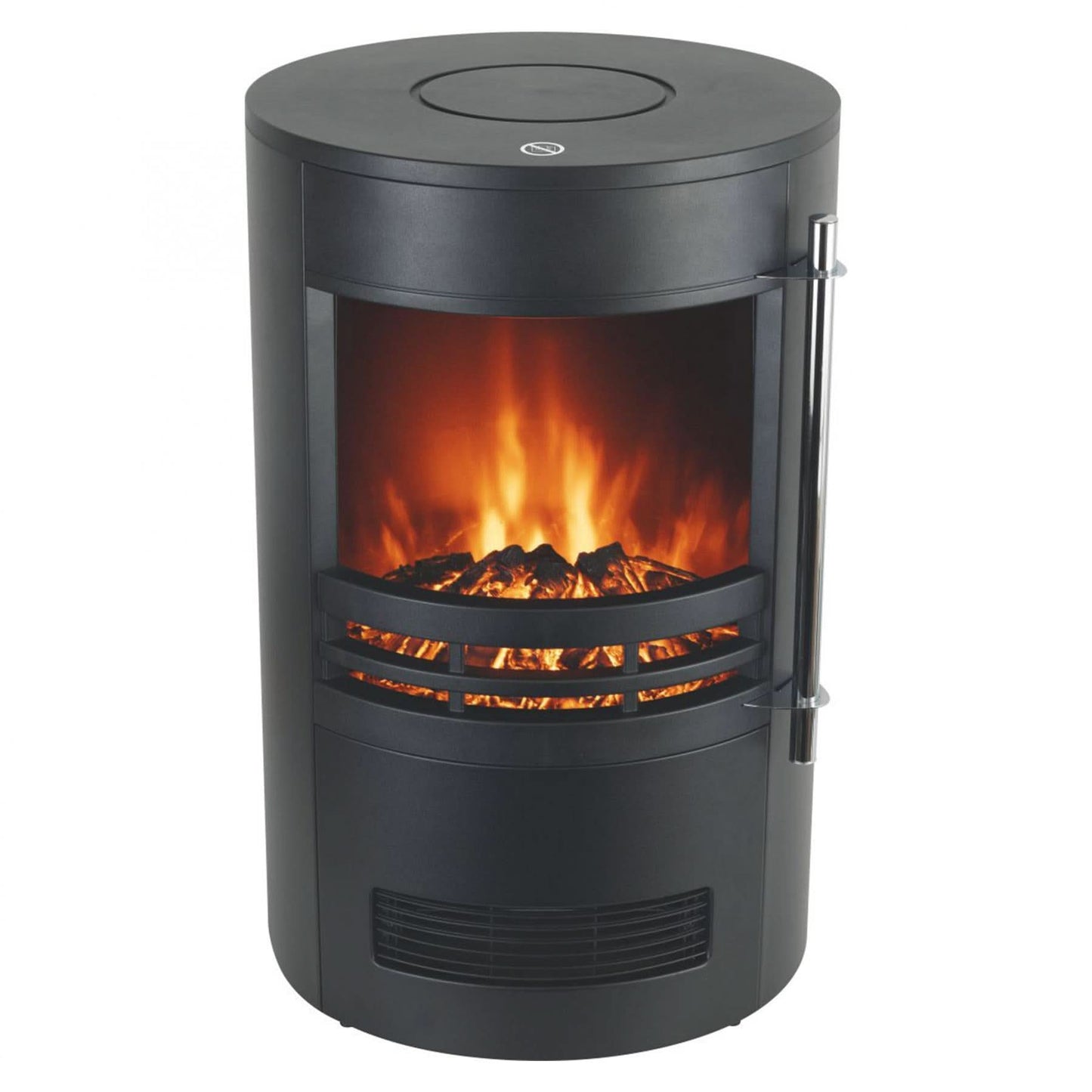 Semineu electric Home FKK 14, 2000W, efect flacara reala, 2 trepte incalzire, termostat mecanic, protectie supraincalzire, negru