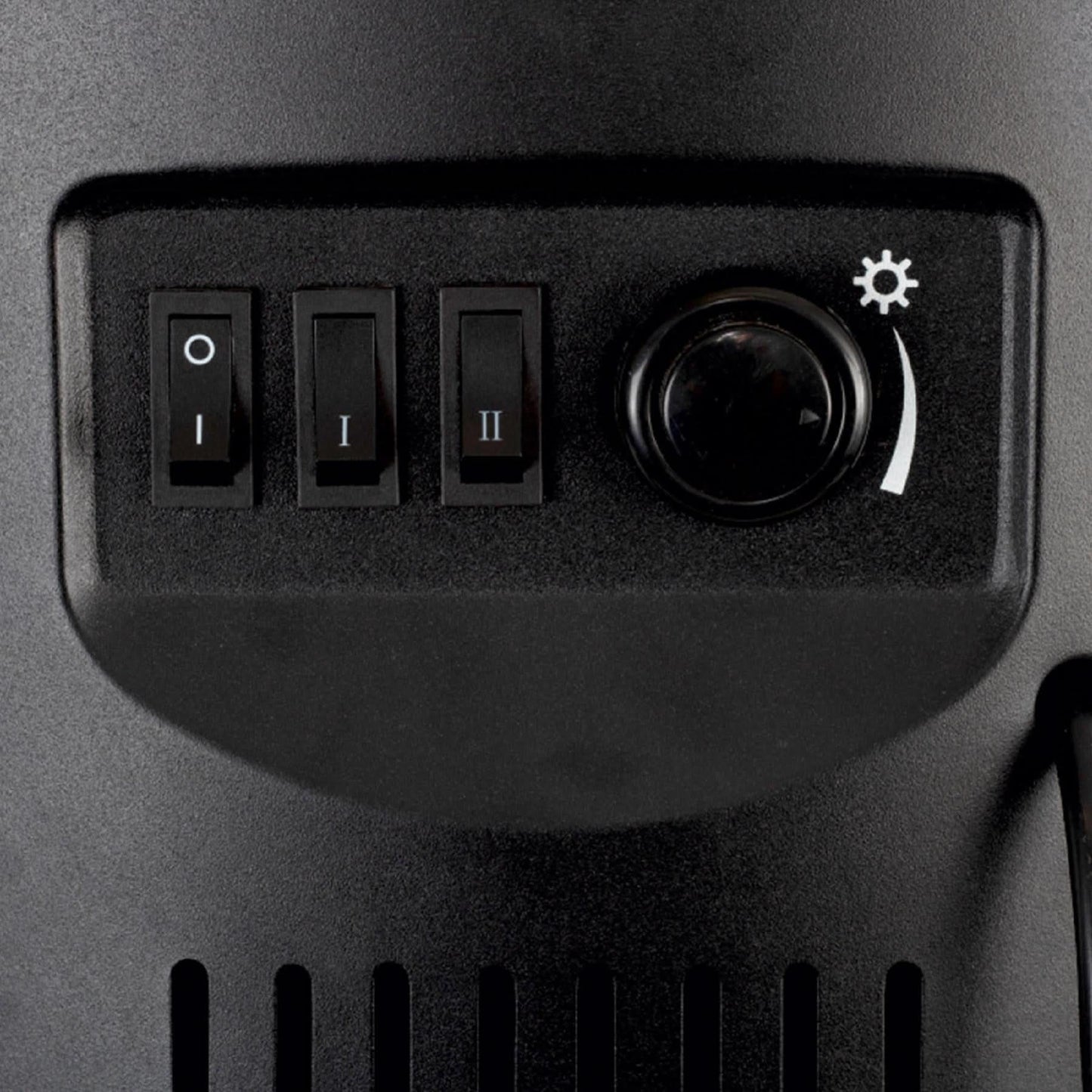 Semineu electric Home FKK 14, 2000W, efect flacara reala, 2 trepte incalzire, termostat mecanic, protectie supraincalzire, negru