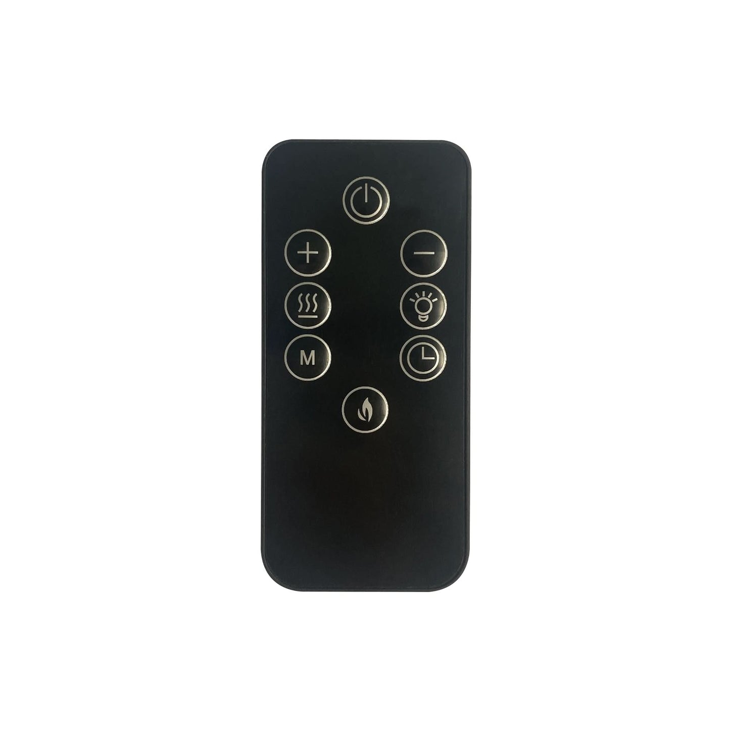 Semineu electric FKK 24, 1800W, montaj perete sau pe picior, efect flacara reala, termostat digital, program saptamanal, sticla securizata, negru