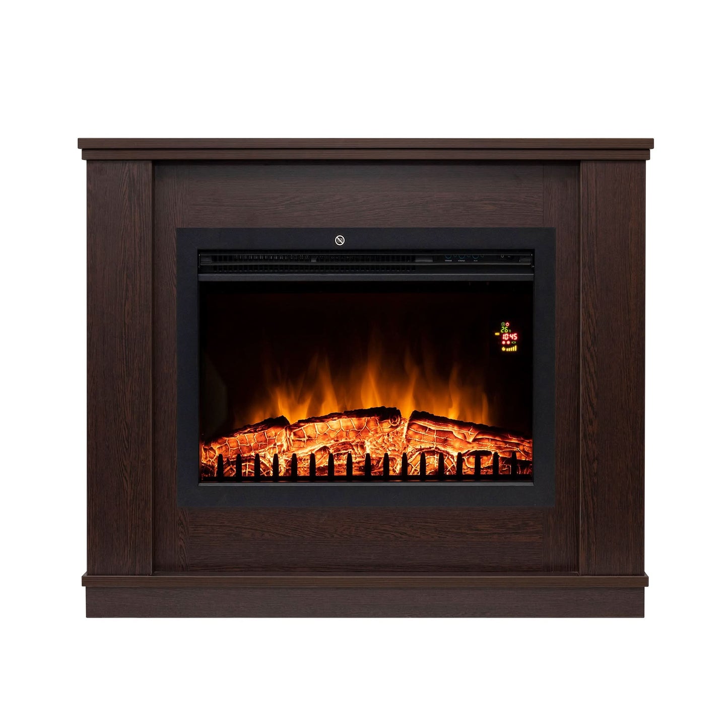 Cadru pentru Semineu Incorporabil MILANO, PAL Melaminat, Fag Tobacco, 96.5x76.5x27.5 cm – Compatibil HOME FKKI 03