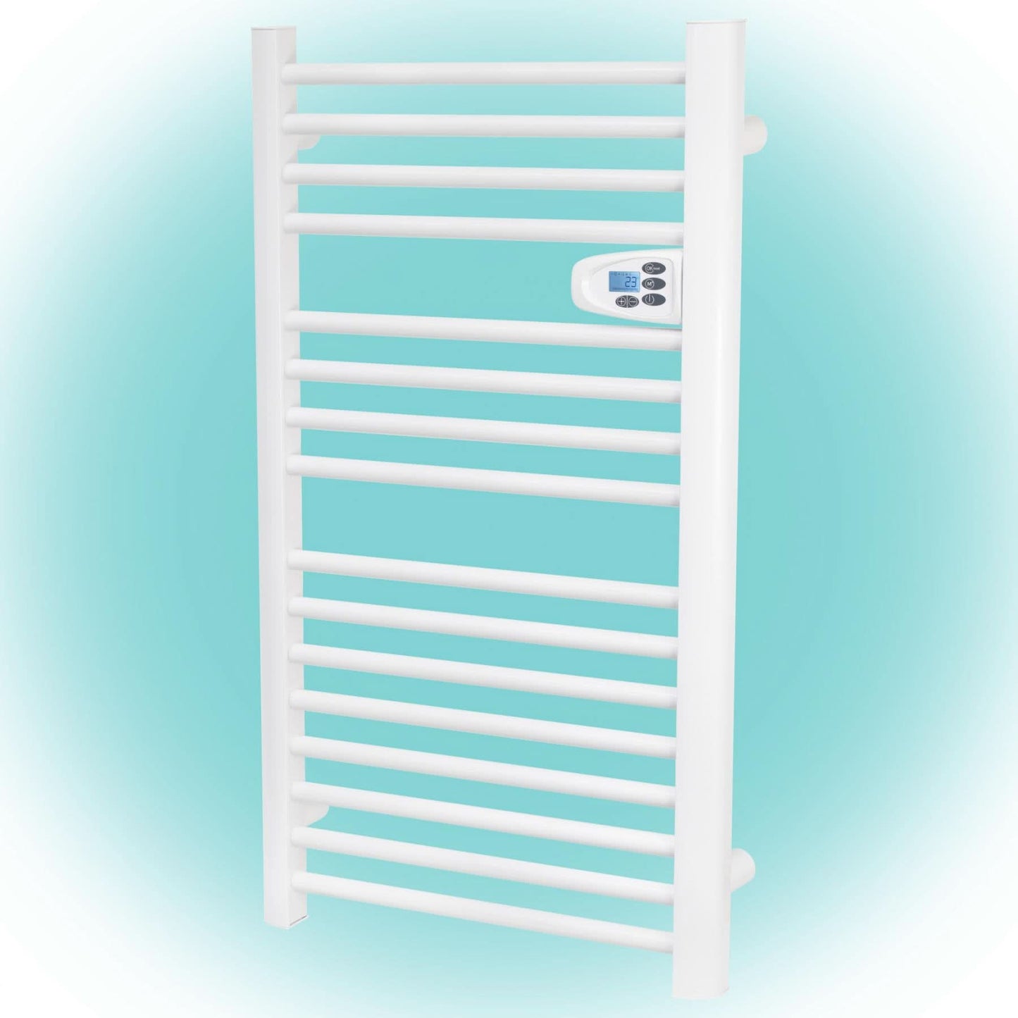 Uscator electric prosoape baie Home FKTW 501, 500W, panou LCD, programare saptamanala, montaj perete, alb