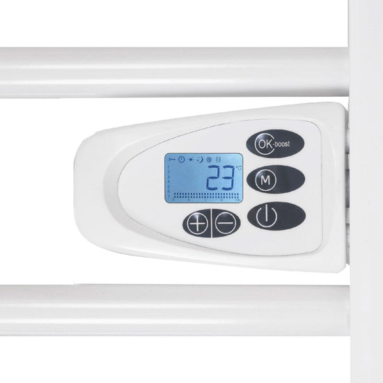 Uscator electric prosoape baie Home FKTW 501, 500W, panou LCD, programare saptamanala, montaj perete, alb