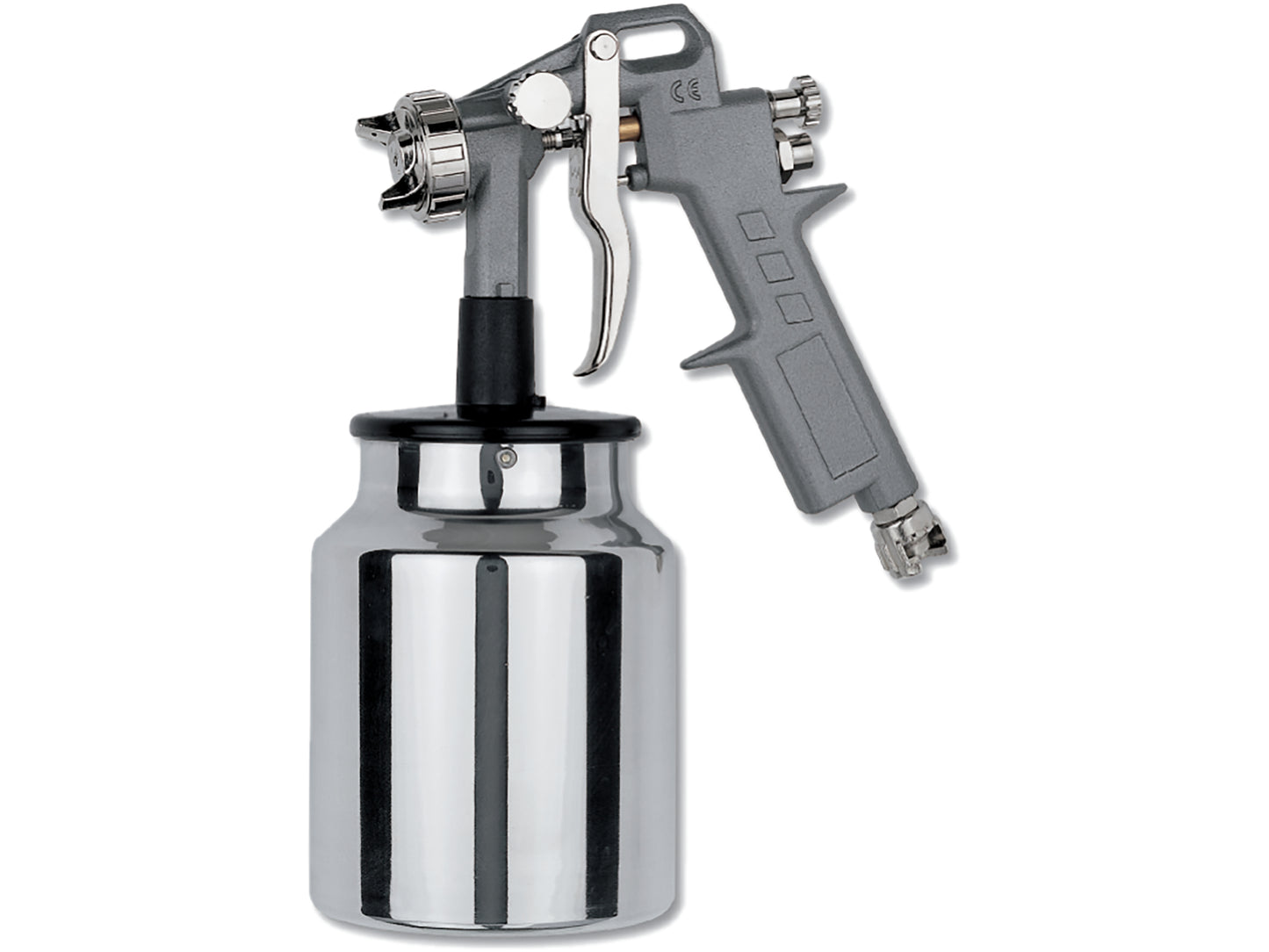 PISTOL DE VOPSIT PRESIUNE 4 - 8 BAR 1000CM3 CU REZERVOR JOS