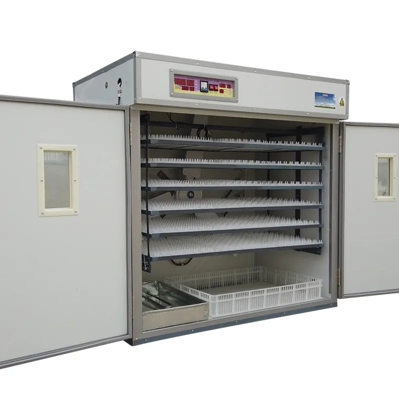 Incubator industrial automat ZEP 1584 pentru oua, capacitate foarte mare, control digital, intoarcere automata, ovoscop integrat