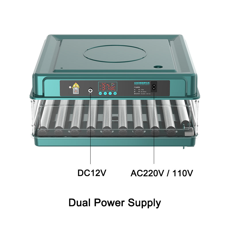 Incubator automat ZEP OVOBOX-48 pentru oua, capacitate mare, control temperatura, intoarcere automata, 220V / 12V, 30 oua rata, 24 oua gasca