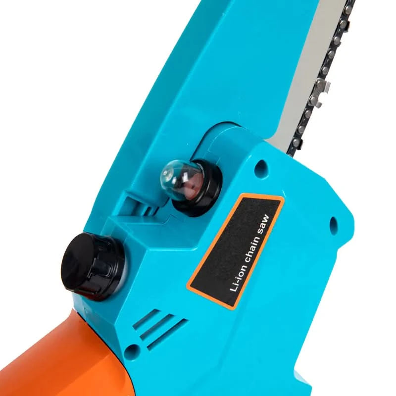 Mini drujba cu acumulator ZEP Ieto, 24V, lama 4 inch, 2 baterii 6Ah, sistem ungere si LED