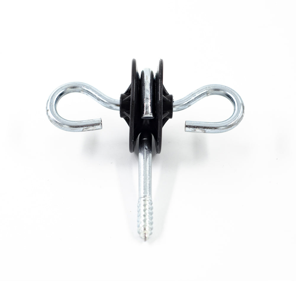 Set 4 izolatori poarta gard electric 360° pentru stalpi lemn