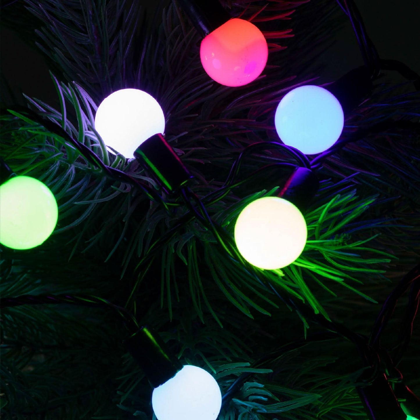 Ghirlanda cu 50 gluburi LED Home Zep, 4.9m, multicolora, 230V