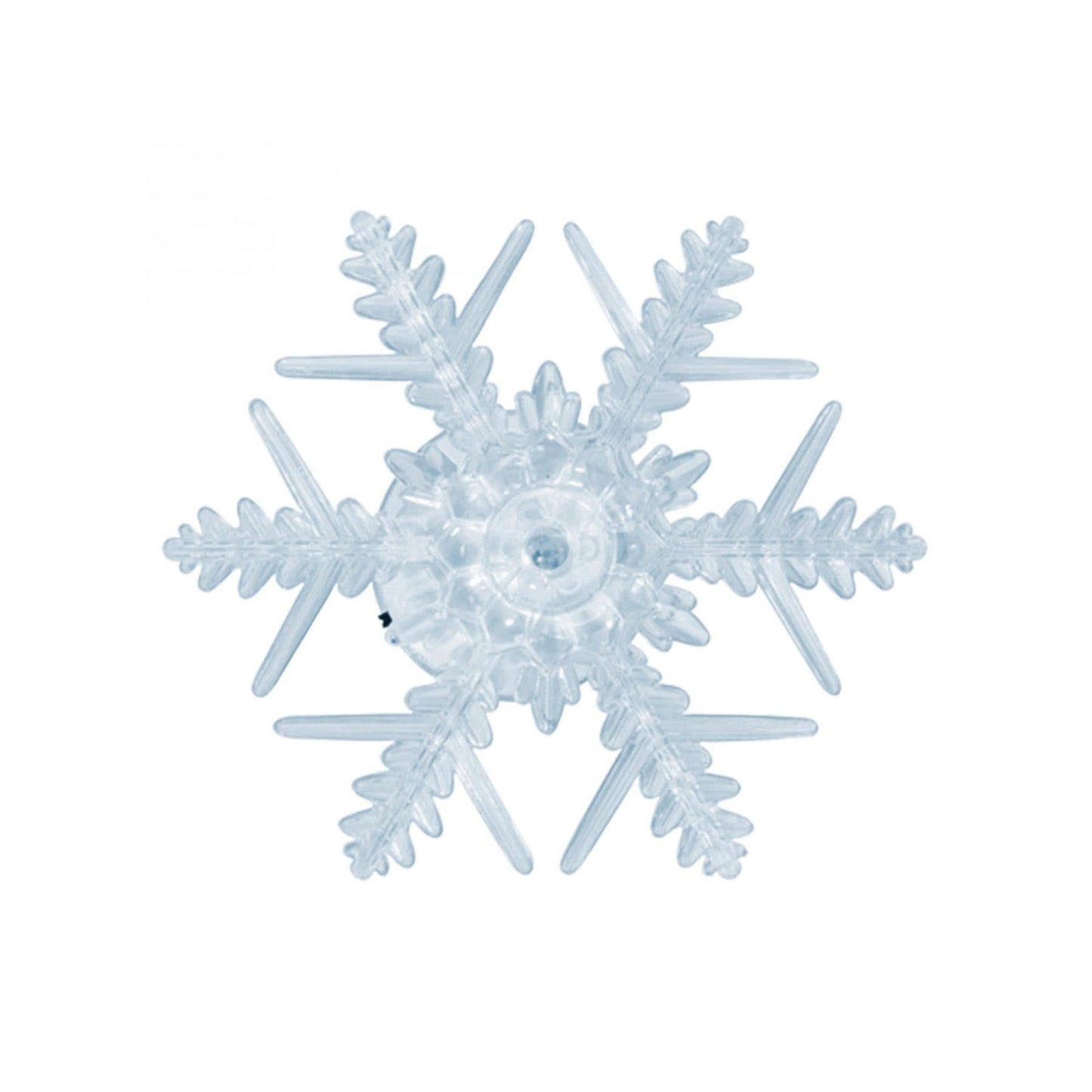 Decor pentru fereastra tip fulg de nea Home Zep, cu LED, 10 x 10 cm, pe baterii