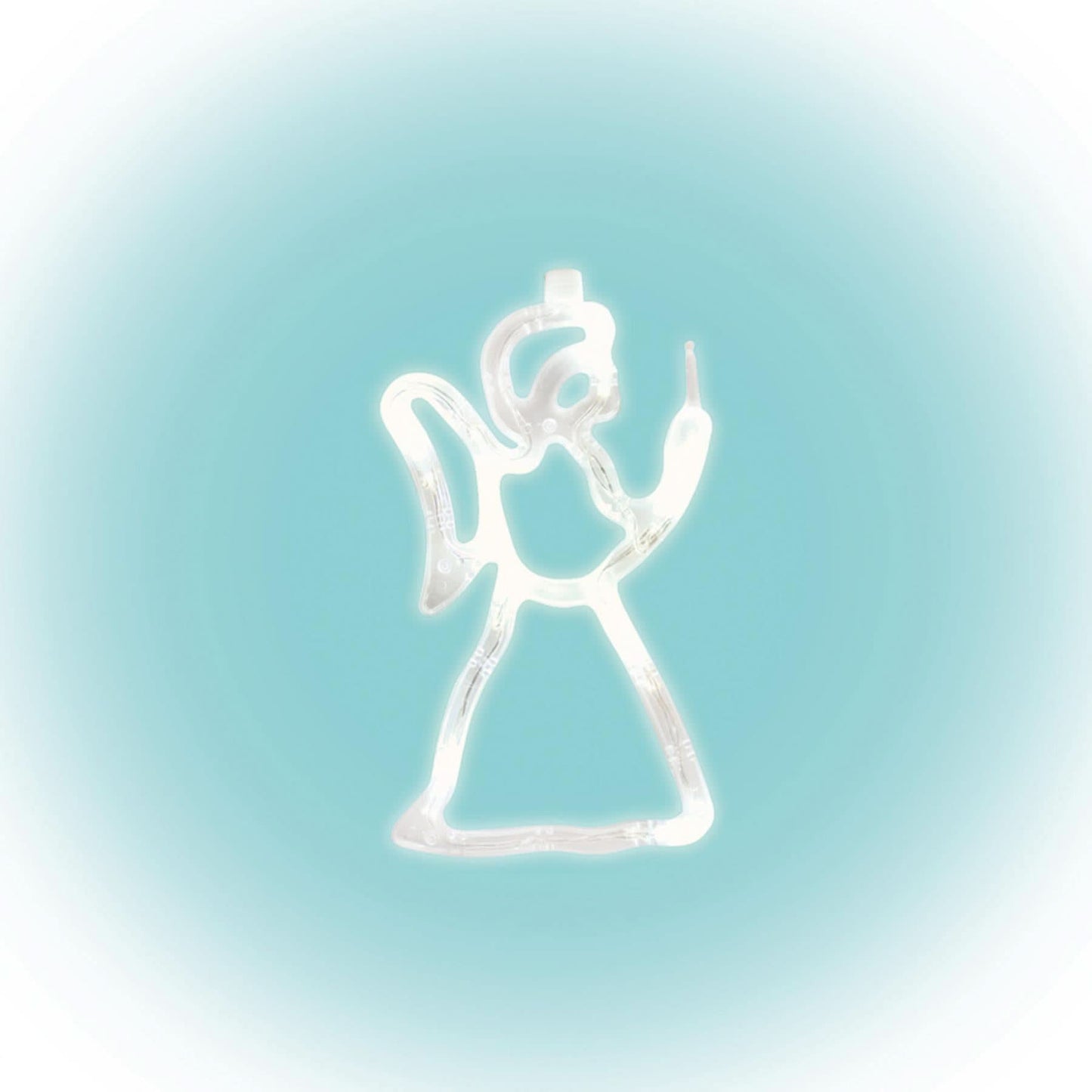 Decor pentru feerastra tip inger Home Zep, 8 LED-uri, lumina alba calda, pe baterii