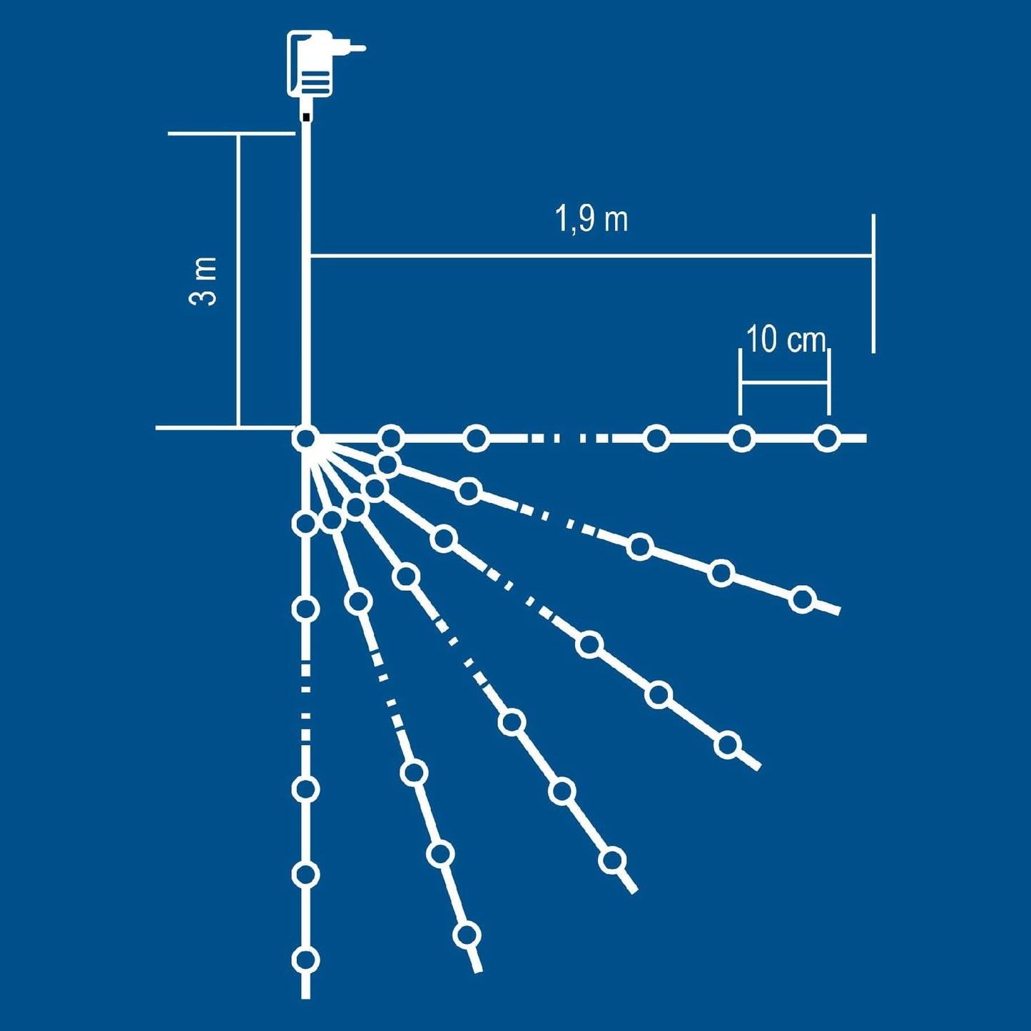 Pachet Ghirlande 120 LED Micro Home Zep, 1.9m, Alb Cald, 230V