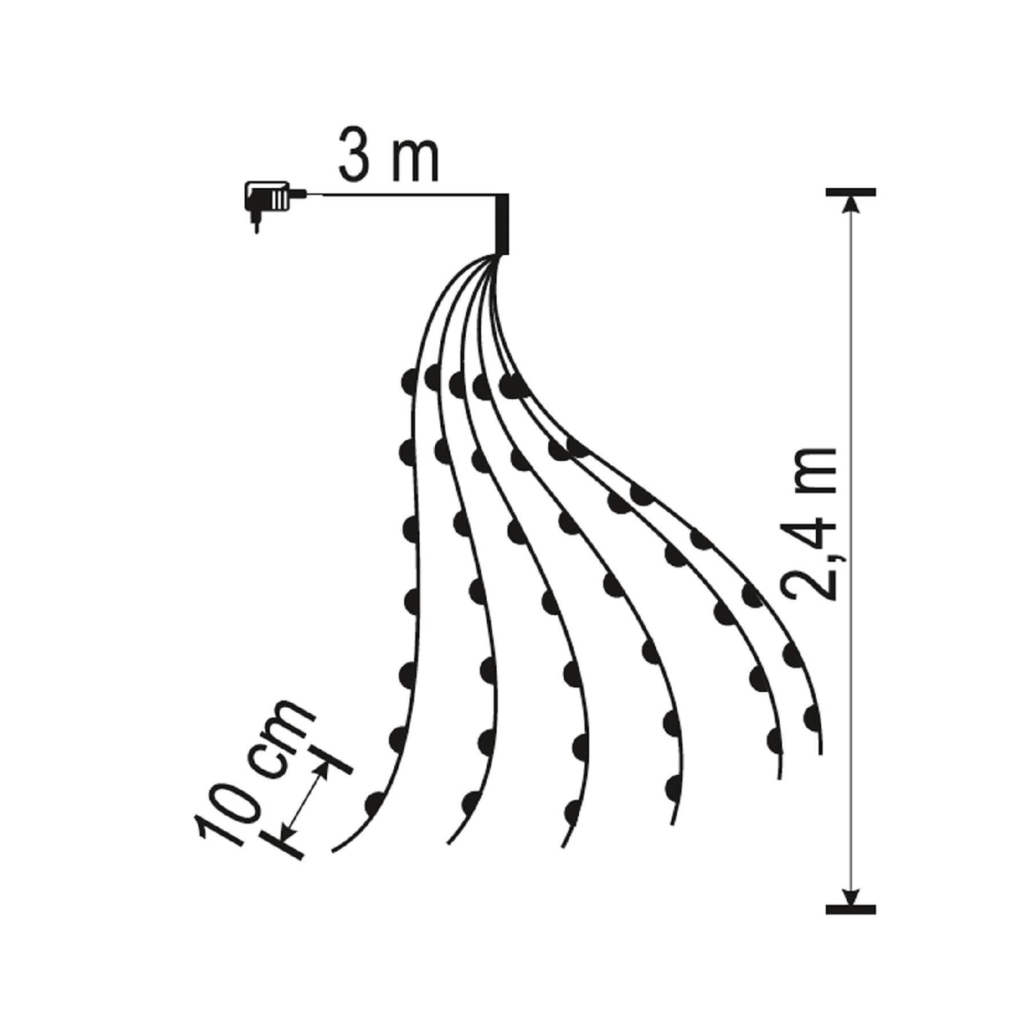 Pachet Ghirlande Luminoase 150 LED-uri Micro Home Zep 2.4m Alb Cald 230V pentru Interior si Exterior