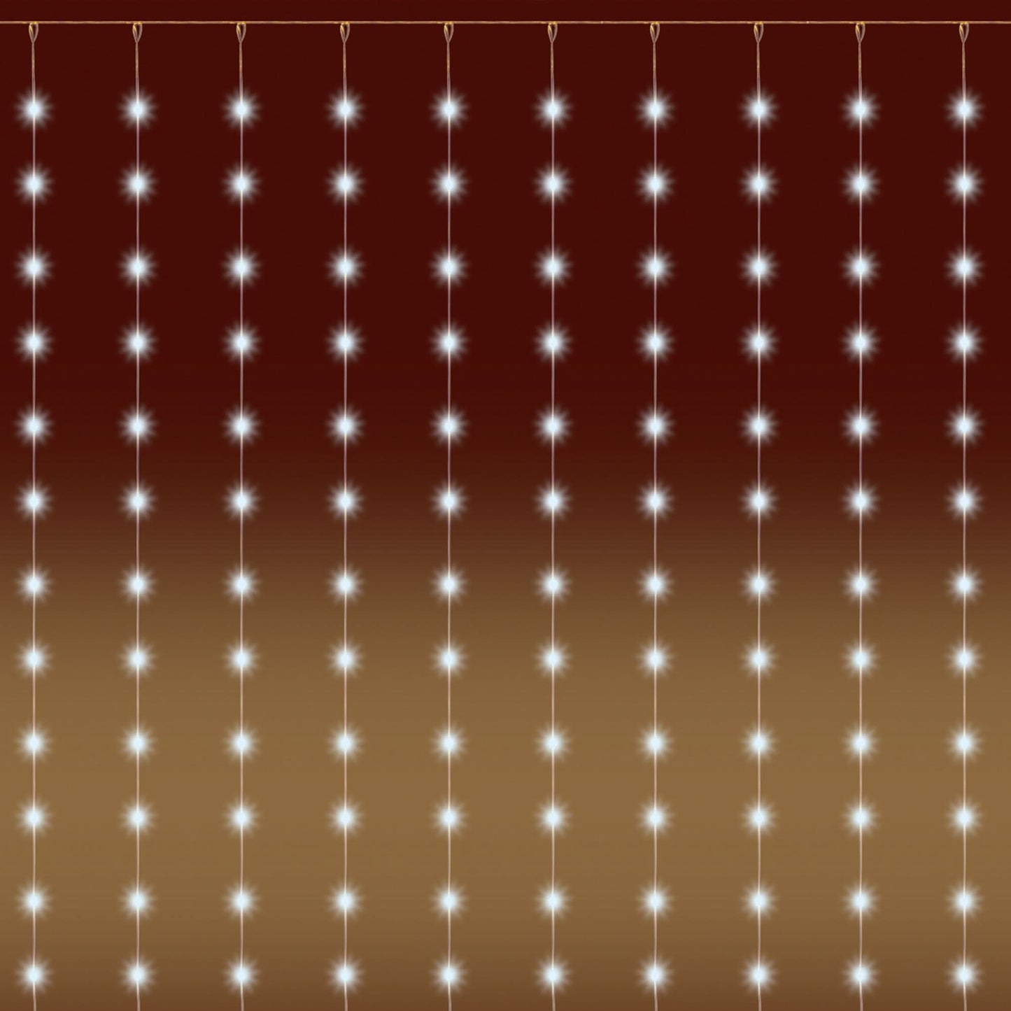 Perdea de lumini microLED Home Zep, 400 LED-uri, 20 ghirlande, 2 x 2 m, lumina alb calda