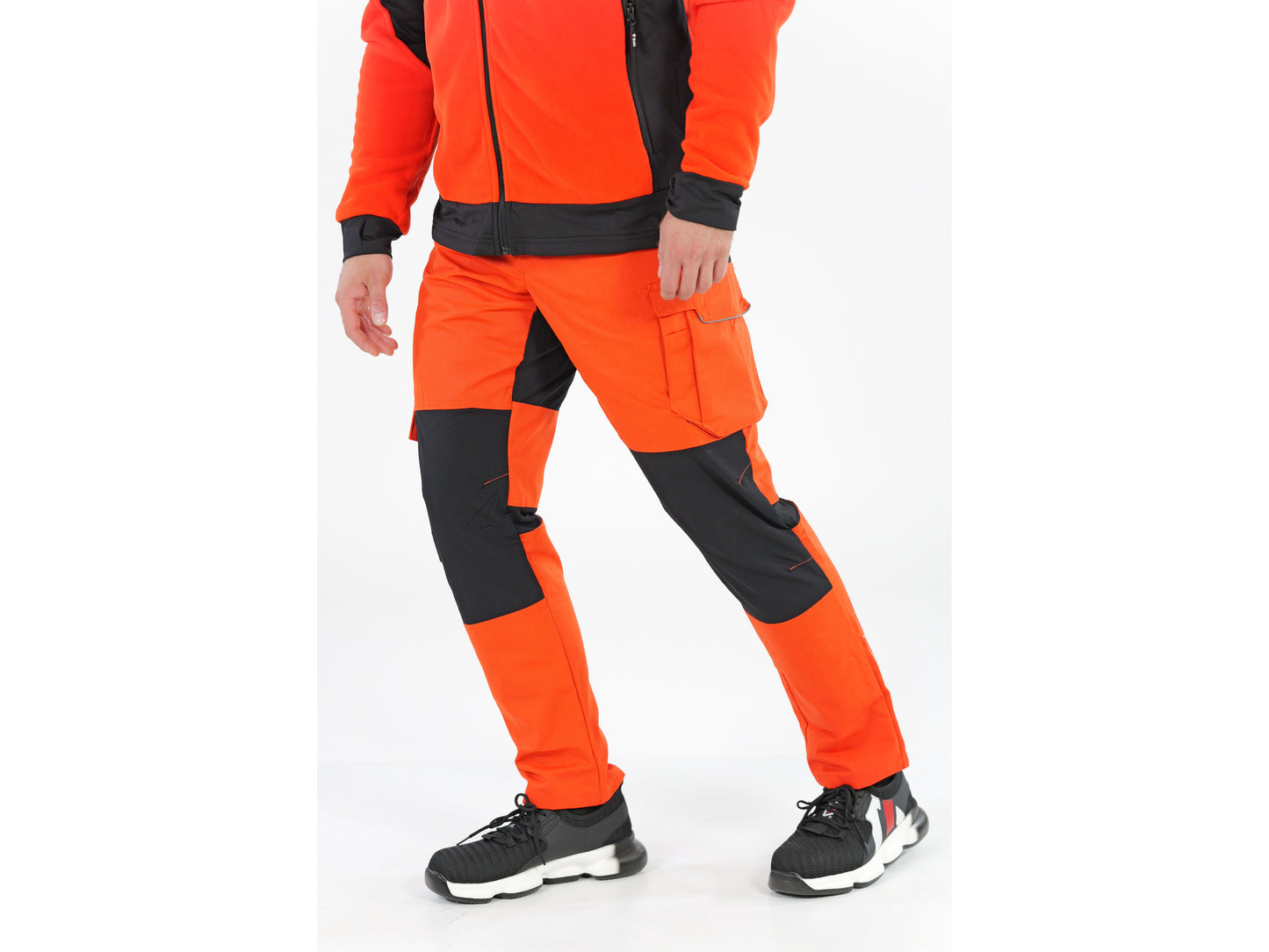 PANTALON DE LUCRU STRETCH. PORTOCALE XL