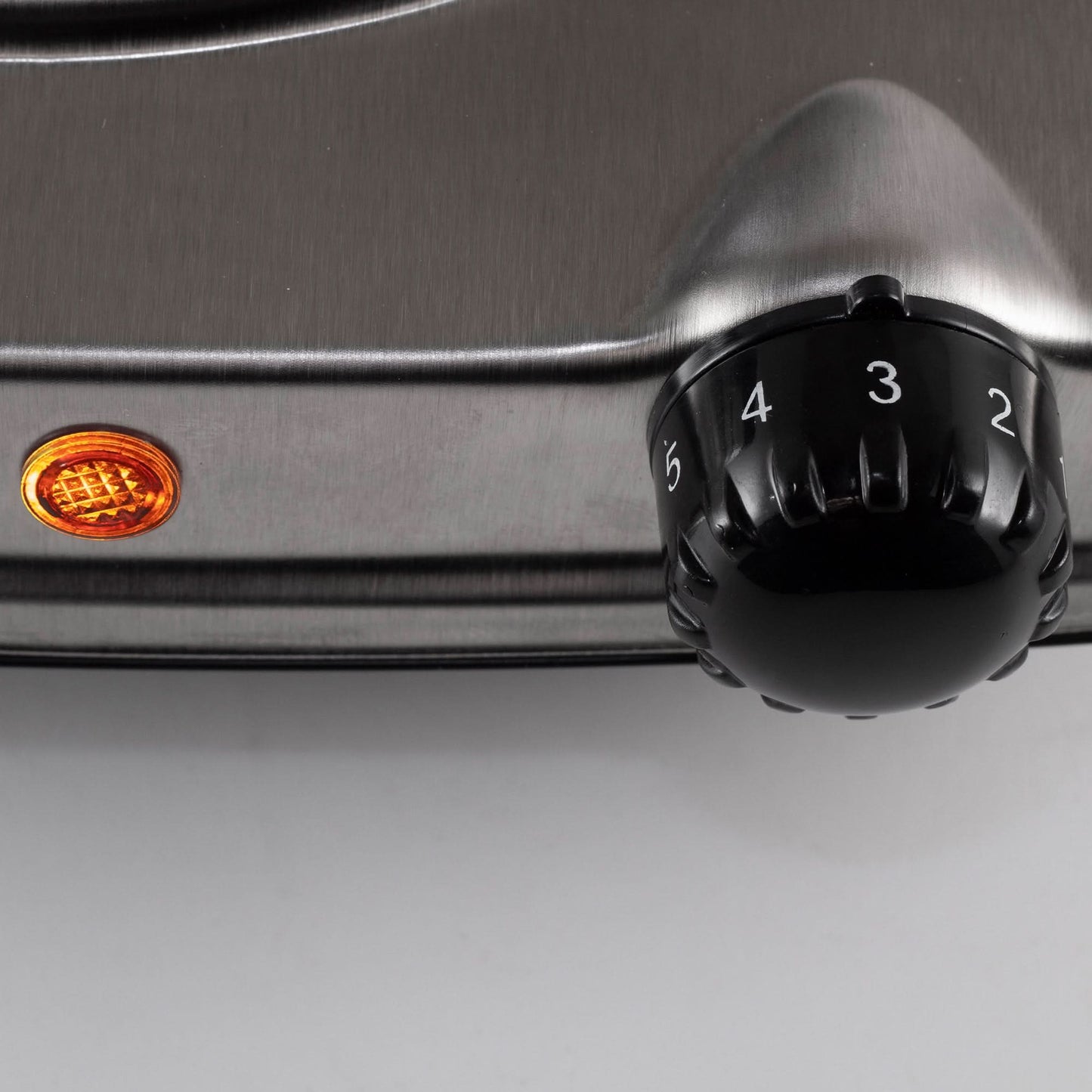 Plita portabila inoxidabila HG R 03SS, 1500W, suprafata gatit Ø18 cm, reglaj temperatura