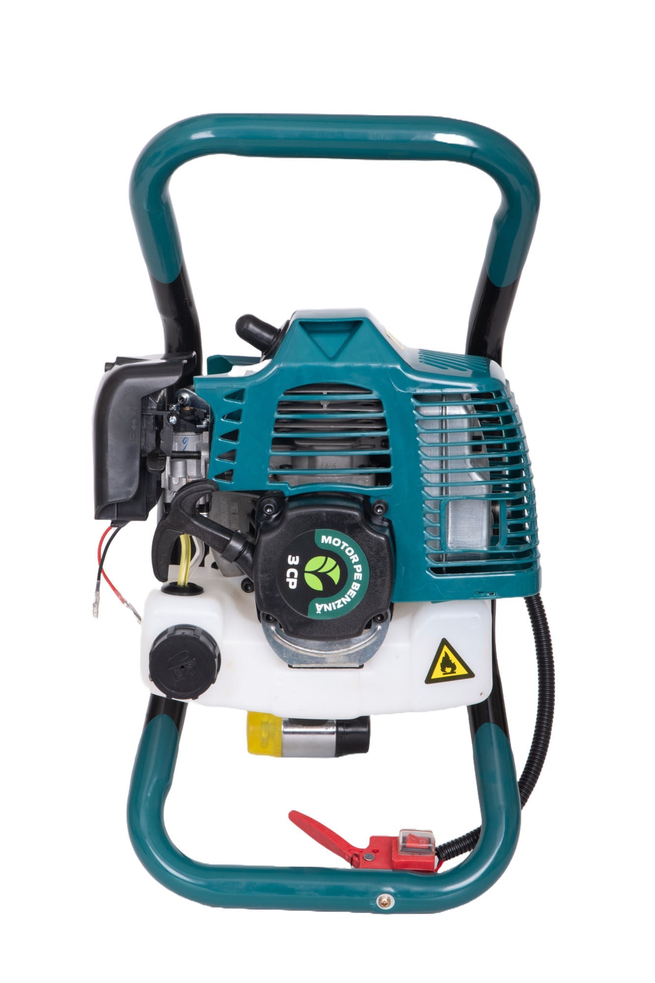 Motoburghiu foreza pamant Gospodarul Profesionist ED520, 3 CP, 52cc, 3 burghie incluse 100mm 150mm 200mm