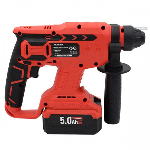 Ciocan rotopercutor cu acumulator 20V Incraft HK-20V 2J SDS+ motor fara perii 5Ah