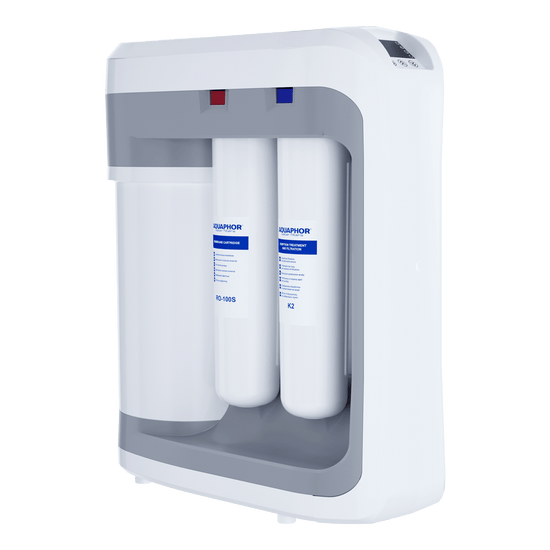 Aparat de filtrare apa cu osmoza inversa Aquaphor RO-202S, 4 filtre, rezervor 5L, pompa presiune integrata, 100 GPD