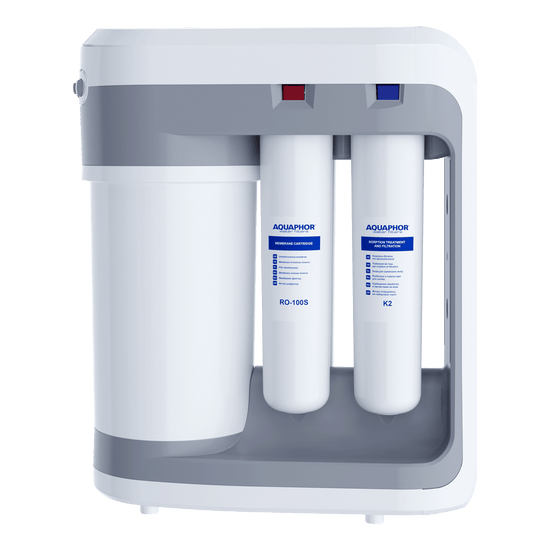 Aparat de filtrare apa cu osmoza inversa Aquaphor RO-202S, 4 filtre, rezervor 5L, pompa presiune integrata, 100 GPD