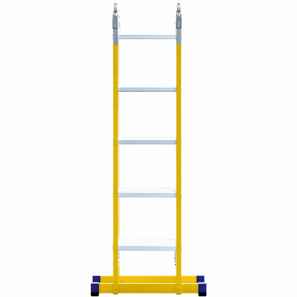 Scara combinata din fibra de sticla ZEP TOOLS JL-405B-4X5, 5.8 metri, 4x5 trepte, greutate maxima 150 kg