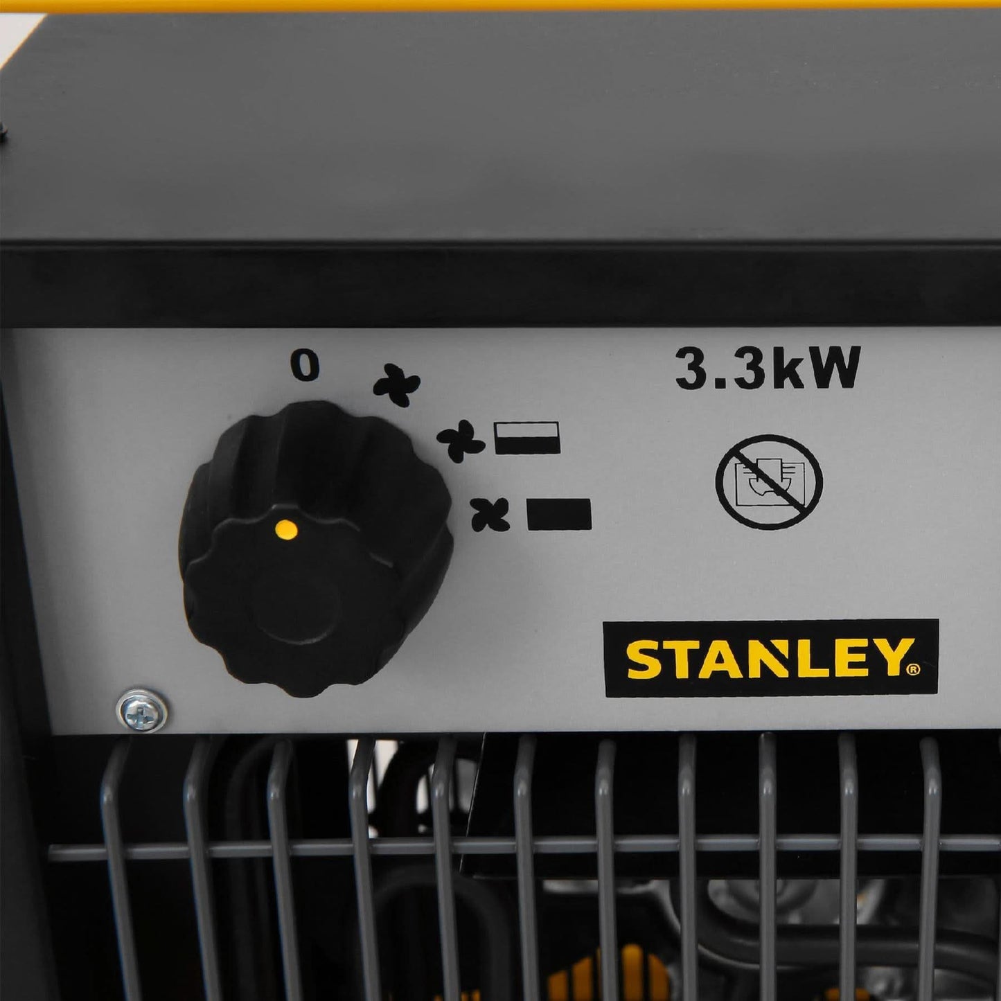 Aeroterma industriala STANLEY 3300W, 2 trepte, termostat mecanic, IPX4, carcasa metalica, 230V