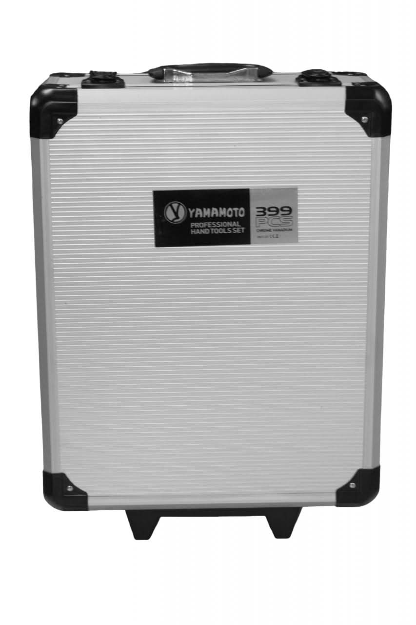 Trusa scule Yamamoto YM-399, 399 piese, troller cu roti, crom-vanadiu