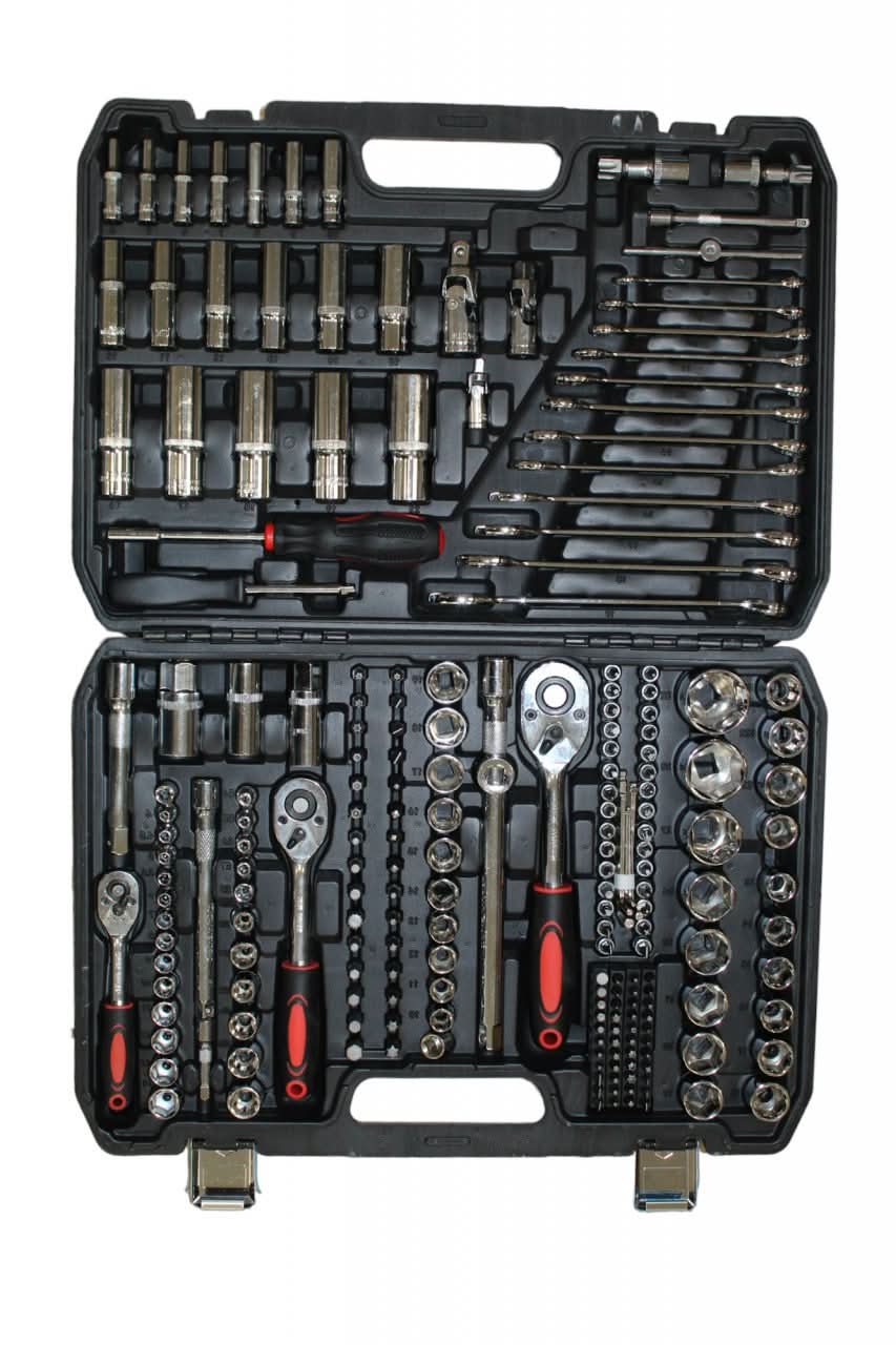 Trusa Chei Tubulare Yamamoto 216 Piese – Otel Crom Vanadiu, Set Complet pentru Reparatii si Intretinere