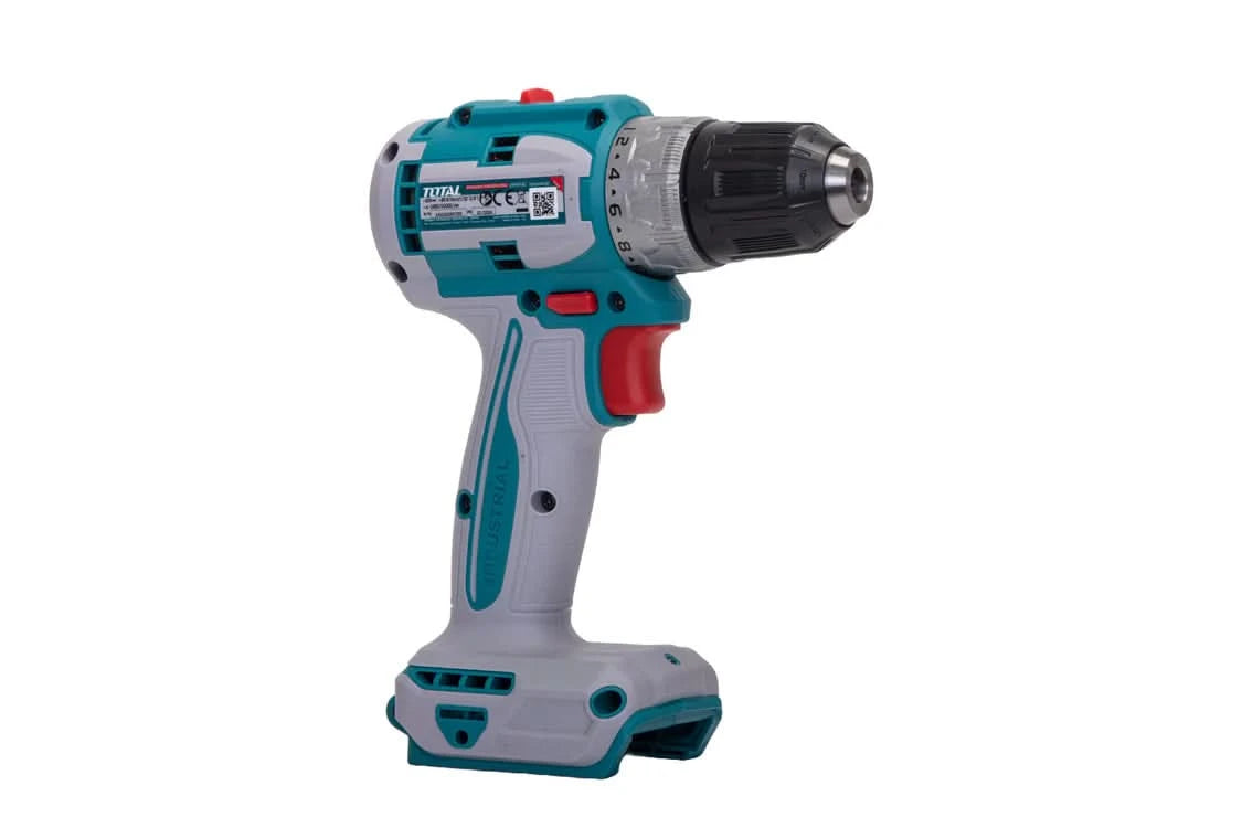 Masina de gaurit cu acumulator TOTAL 20V, motor fara perii, 2 acumulatori Li-Ion 2.0Ah, incarcator rapid si 47 accesorii