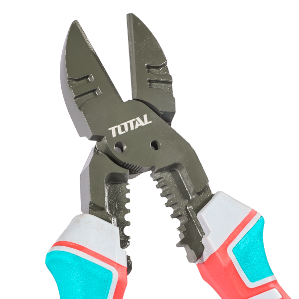 Cleste multifunctional TOTAL 6 in 1, industrial, Cr-V, 200 mm