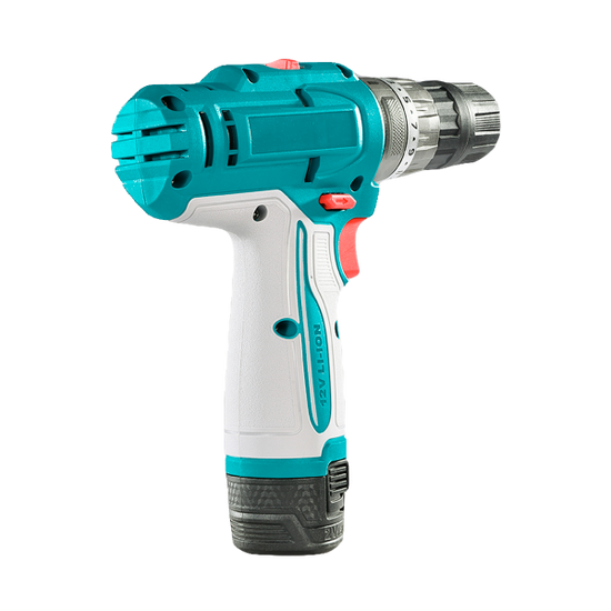 Masina de gaurit cu percutie TOTAL 12V, 20 Nm, 2 trepte viteza, 2 baterii 1.5Ah, fara incarcator