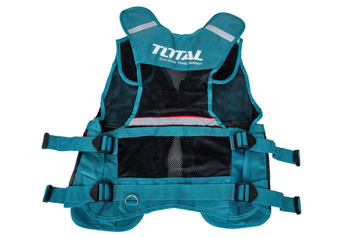 Set transport unelte TOTAL 5 piese – rucsac, geanta, vesta, centura, suport bormasina