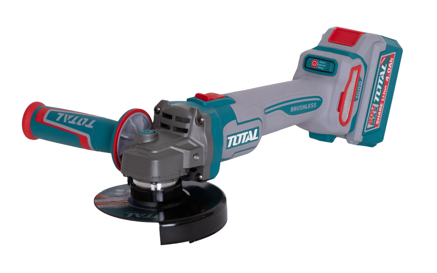 Kit Combo TOTAL 20V cu 9 unelte Brushless, 2 baterii 4Ah, incarcator si accesorii, geanta textila