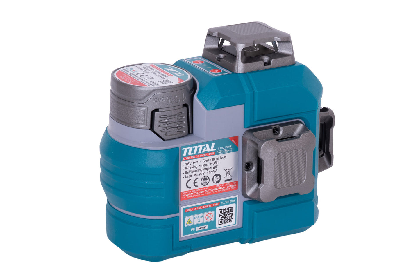 Kit combo TOTAL 16V cu masina de insurubat cu impact, nivela laser 3D si telemetru laser