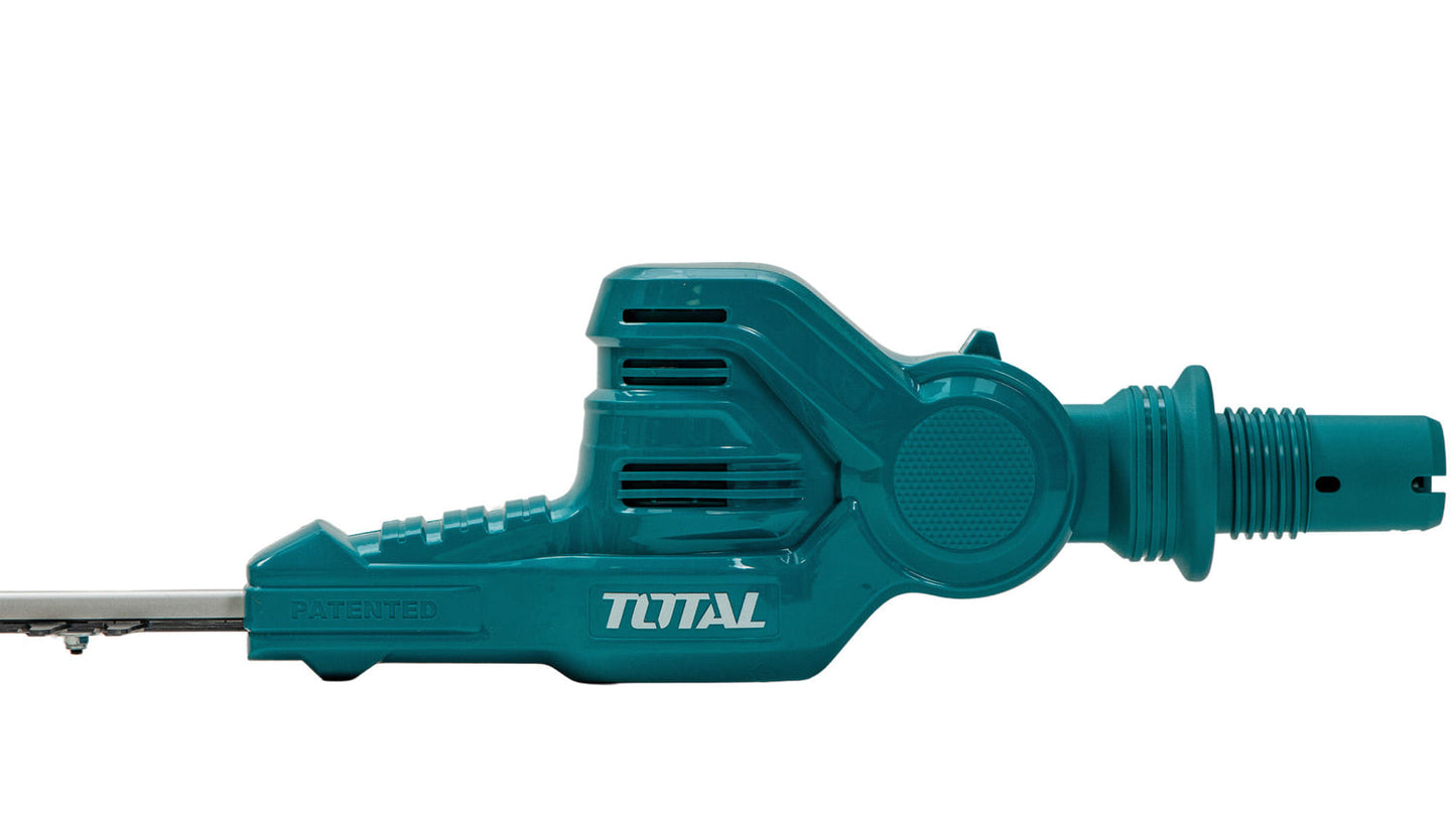 Fierastrau telescopic si trimmer gard viu TOTAL 20V, 2.4m, lama 46cm + 20cm, acumulator 2.0Ah inclus