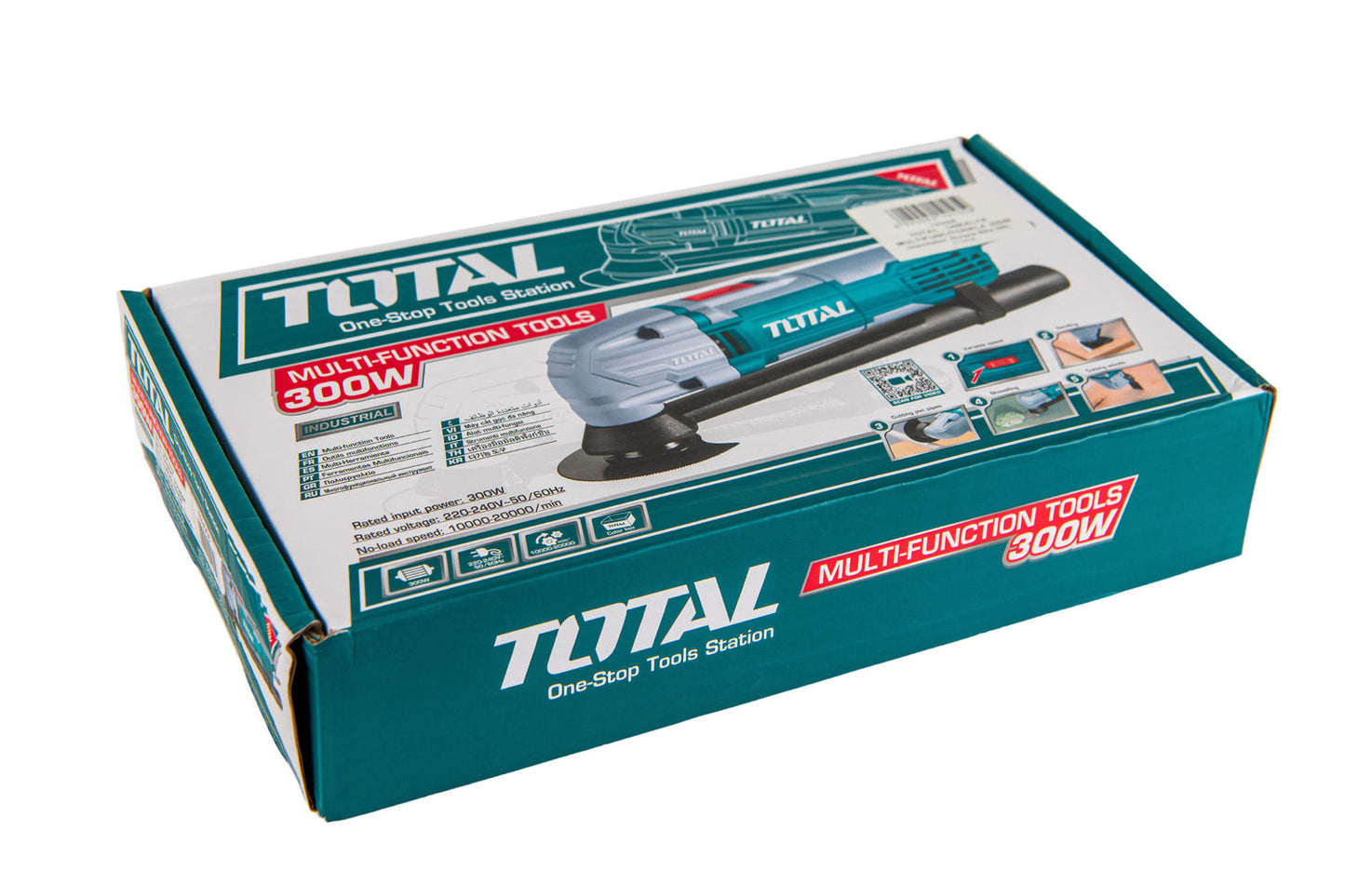 Unealta multifunctionala TOTAL 300W oscilanta cu 5 accesorii 20000rpm